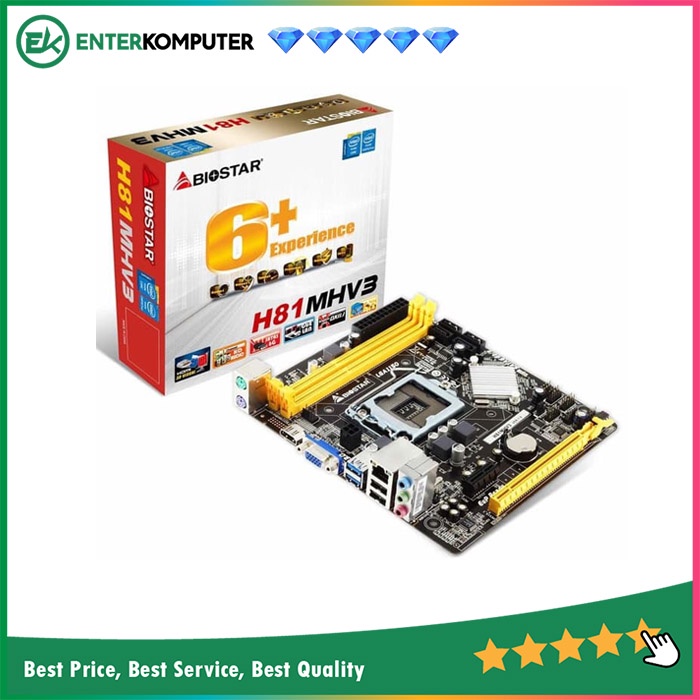 Biostar H81MHV3 - LGA1150 Intel H81 DDR3