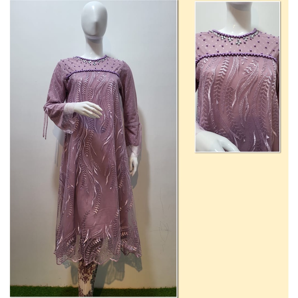 Permata Olshop / Kebaya Long Tunik Modern / Kebaya Kondangan / Kebaya Nikahan / Kebaya Kekinian / Kebaya Wisuda Modern / Kebaya Modern