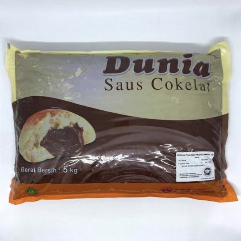 DUNIA FILLING / SELAI COKLAT ISIAN ROTI 5 KG