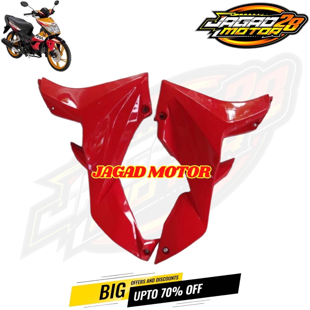 Cover Sayap Bawah Honda Blade Lama Old 2008 - 2011 Merah / Sayap Luar Bagian Bawah Kanan Kiri Honda Blade Lama 2008 - 2012 Merah