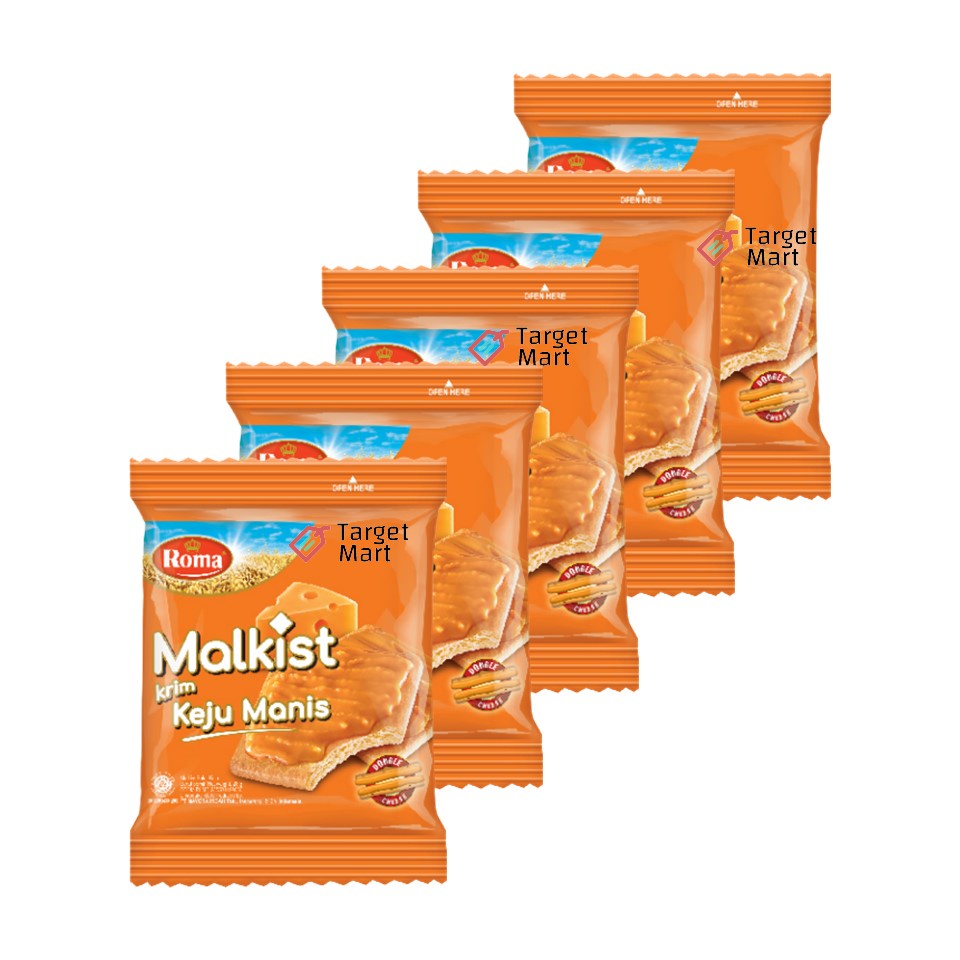 

5PCS Roma Malkist Sachet Rasa Keju Manis