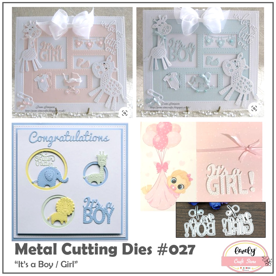

LovelyCraftStore | Metal Cutting Dies S138 ~ Mold Stencil Metal, Cetakan Stensil bentuk daun rambat baby boy and girl untuk bahan mahar, dekorasi, journal, scrapbooking, cards, art deco, etc