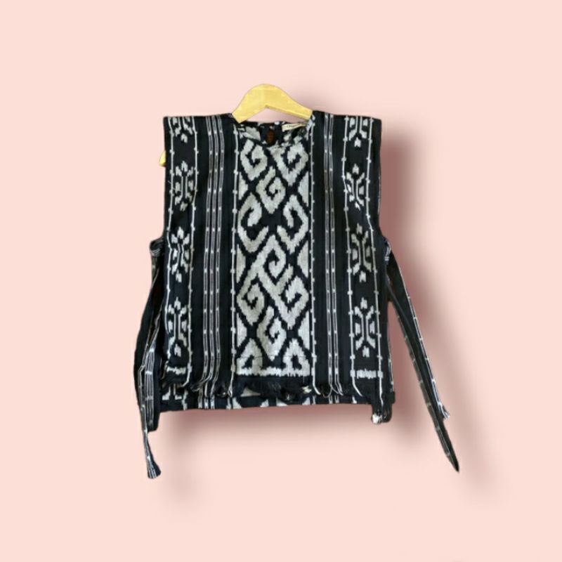 Outer Atasan Wanita Vest Rompi Batik Tenun Etink Outerwear Muslim