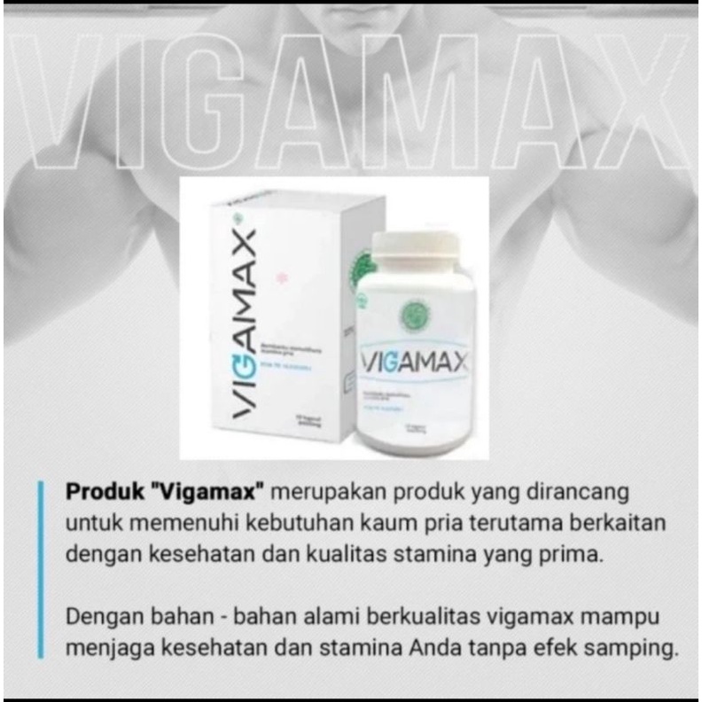 VIGAMAX Herbal - Kekuatan Pria Kembali Seharian Original