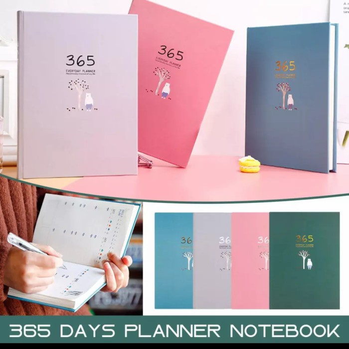 

Agenda Buku Planner 365 Hari Jurnal Daily Monthly Yearly