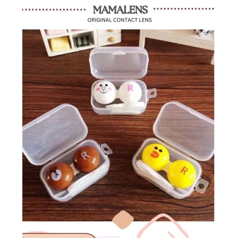 Tempat Softlens Karakter Kecil Motif LINE -MAMALENS