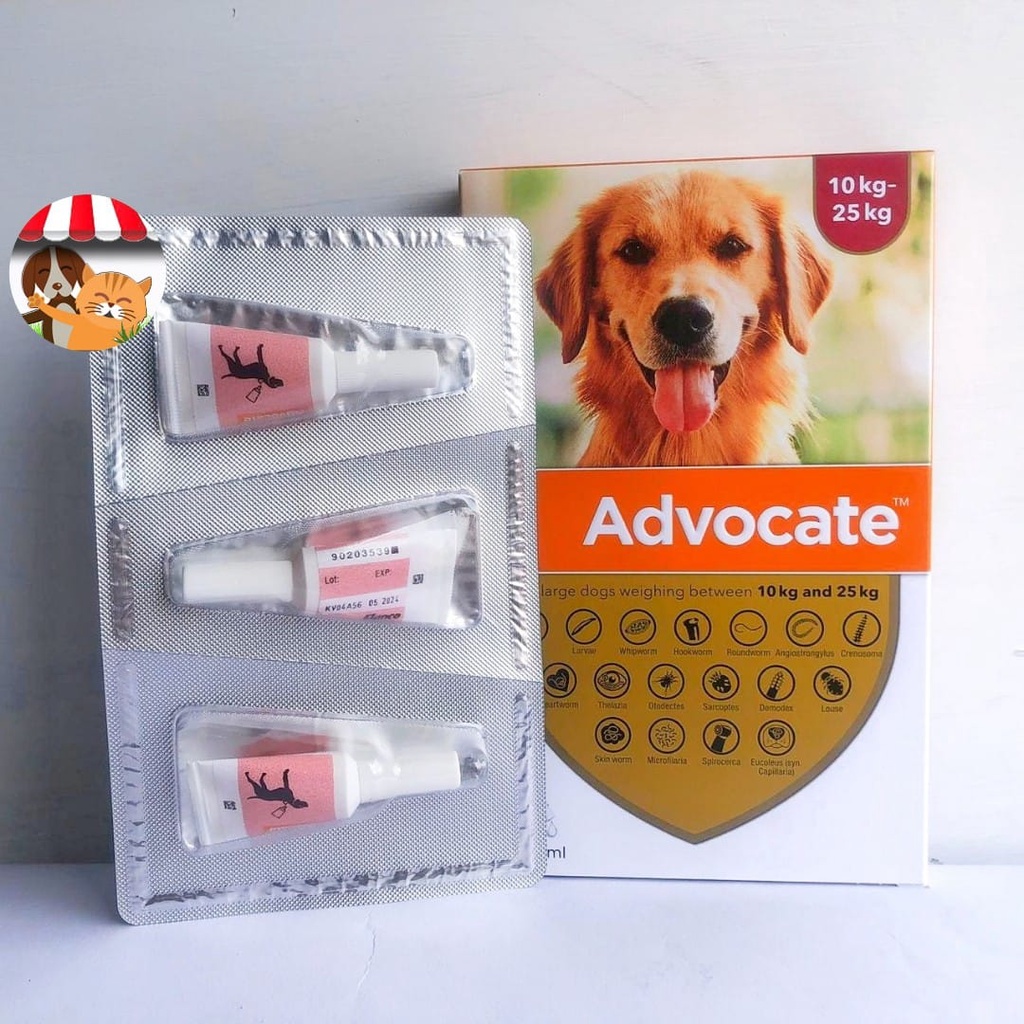 Advocate Dog Size L (per tube) - Obat Kutu 10kg-25kg