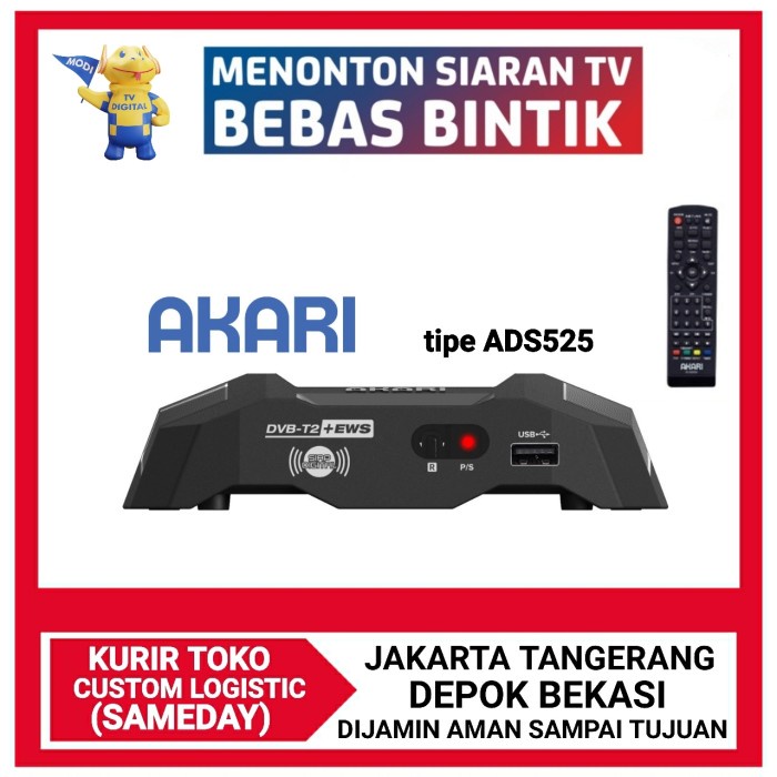 Akari Set Top Box Digital TV Receiver STB DVB-T2 ADS-2230
