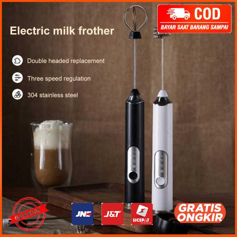 Pengocok Telur Susu Kopi 2in1 Electric Hand Mixer Milk Frother HM23