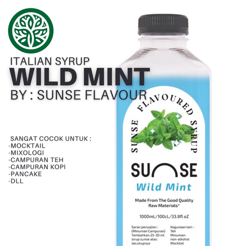 

ECOVILL COFFEE - Italian Syrup Wild Mint By Sunse Flavour