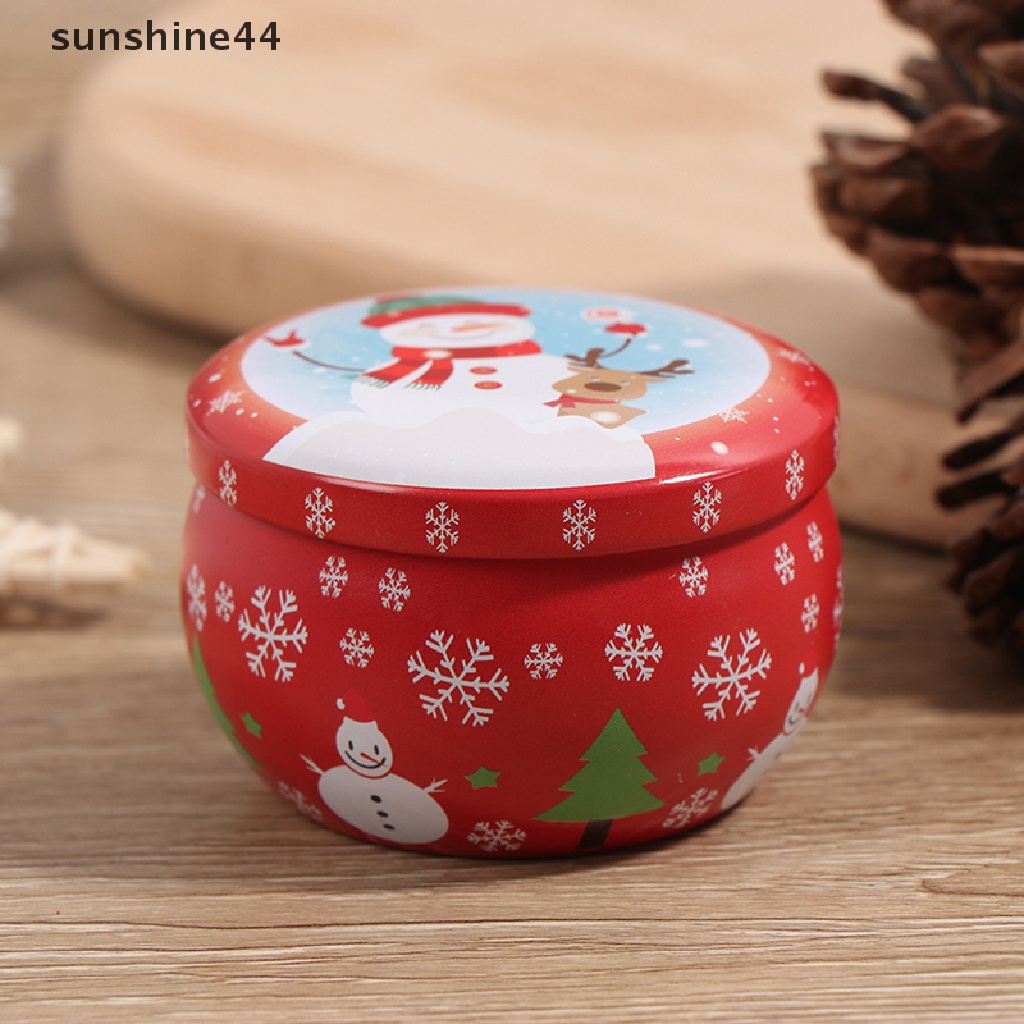 Sunshine Kotak Permen / Perhiasan mini 2.2OZ Motif Natal