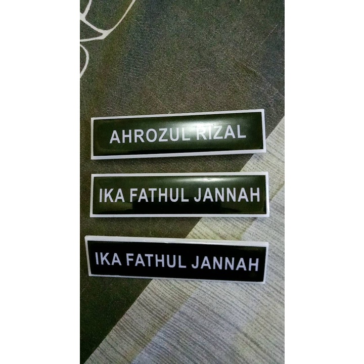 

Nametag Nama Dada Akrilik Magnet proses sehari jadi