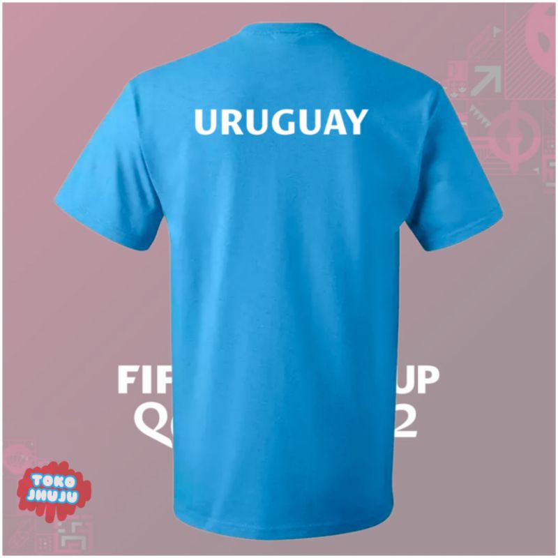 kaos Piala Dunia World Cup 2022 Tim Uruguay DEPAN BELAKANG