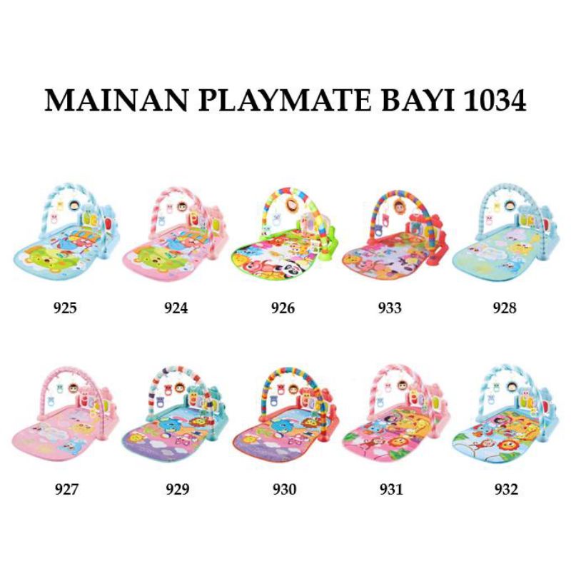 playmate bayi / baby toys Rattle dan piano playmate / baby plagym musical / mainan