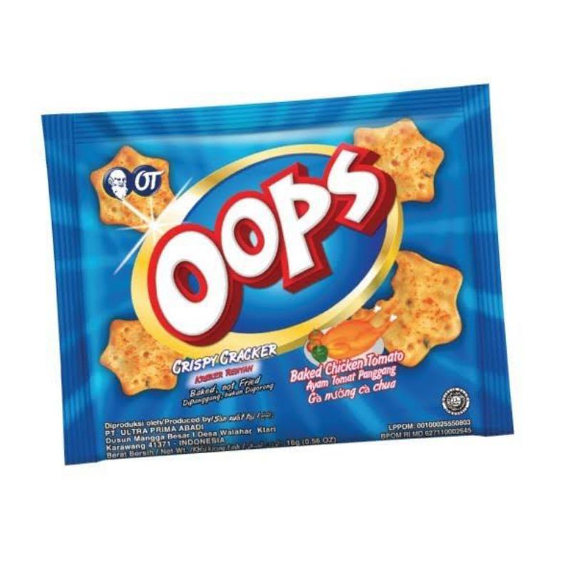 

oops cripsy ayam tomat panggang - 12gr | Oops 1 renteng