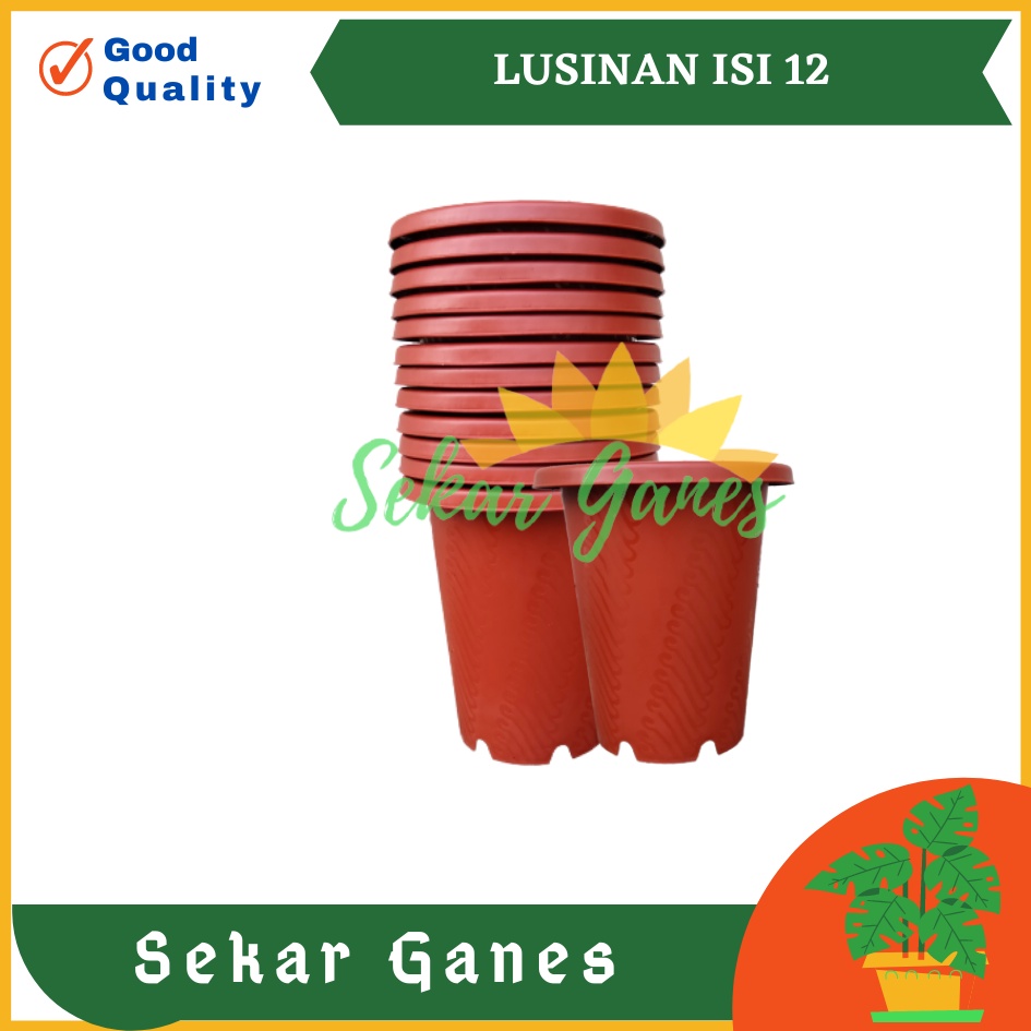 Lusinan Pot Jm Ruby Batik 15 Putih Coklat Merah Bata Terraccota Terakota Pot Astor Pot Bunga Bulat Tinggi Mirip Pot Yogap 10 15  17 18 19 Tebal Murah