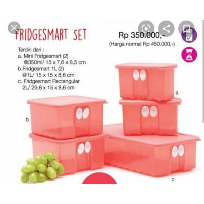Tupp Fridgesmart set 5pc