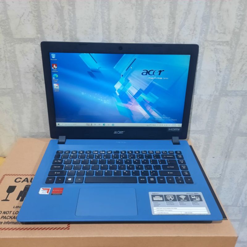 Laptop Acer Aspire 3 A314, Amd A9-9420e, Ram 4Gb HDD 1Tb, Gaming, Editing Super Ngebut, Seri Baru, S