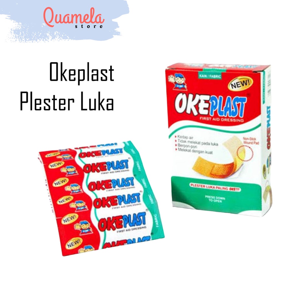 ( 10 Pcs ) Plester Luka Okeplast Plaster Luka Anak Obat Luka Perban Handiplast Hansaplast
