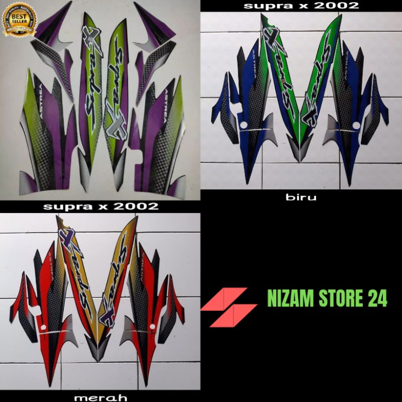 setriping setiker Supra x lama tahun 2002