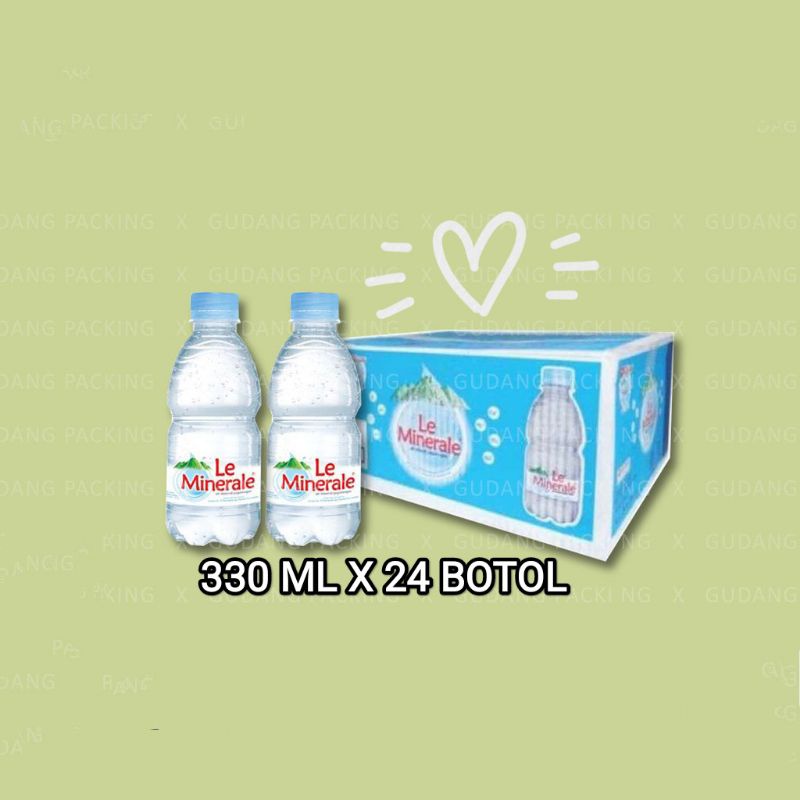 

LE MINERALE AIR MINUM KEMASAN BOTOL 330 ML X 24 - 1 DUS