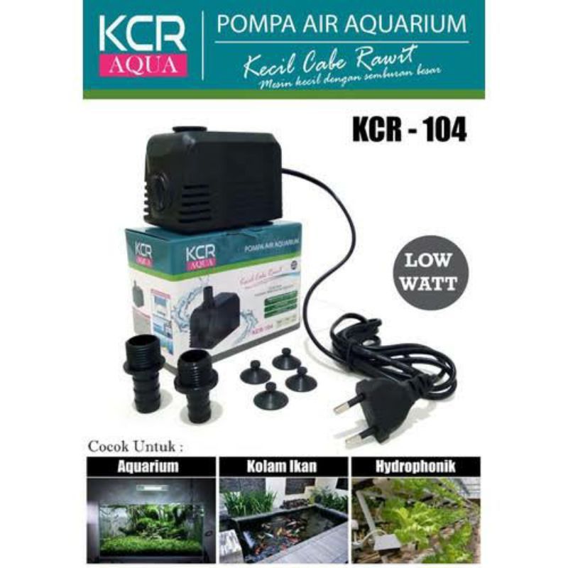 KANDILA POWER HEAD KCR-104 / KCR AQUA 104 2000 L/H FILTER POMPA AIR AQUARIUM KOLAM HIDROPONIK LOW WAT