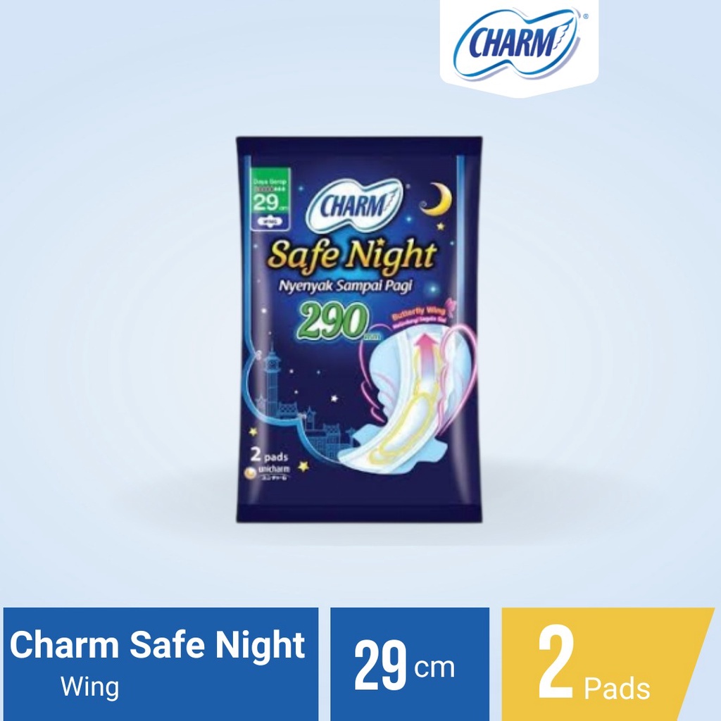 CHARM NIGHT 29cm / 1 RENCENG ISI 10 Sachet (1 Sachet 2Pads)