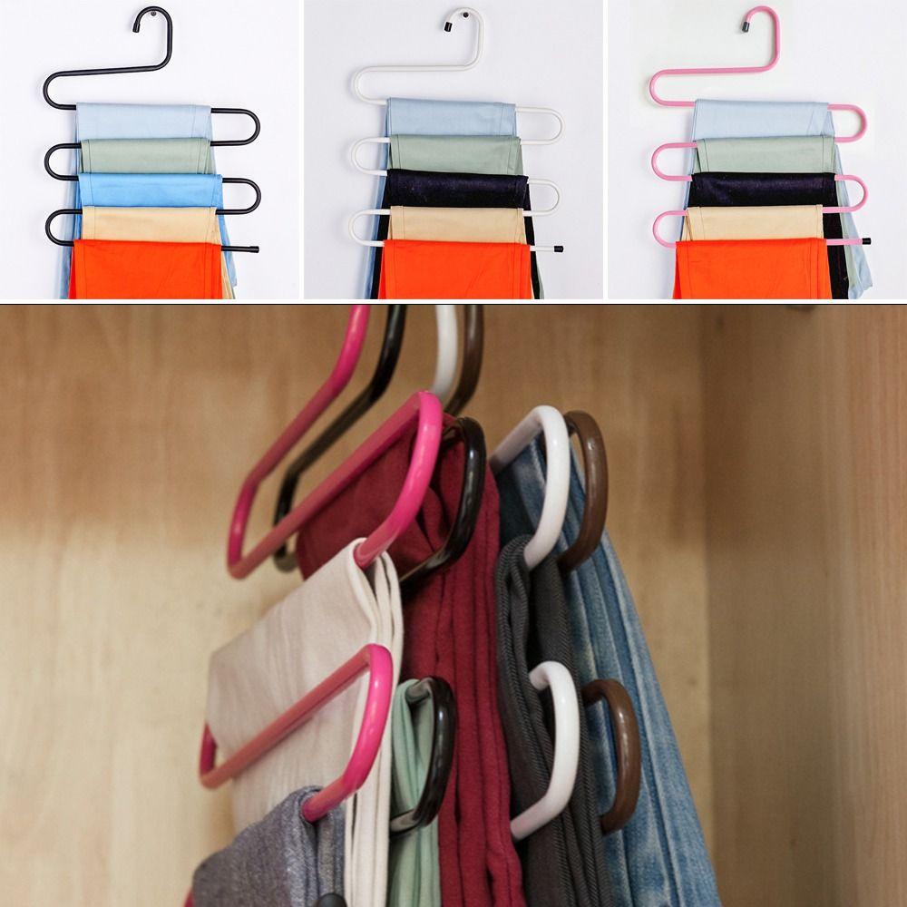 Solighter Rak Celana 5layer Alat Penyimpanan Rumah Tangga Organizer Baju Celana Storage Hanger