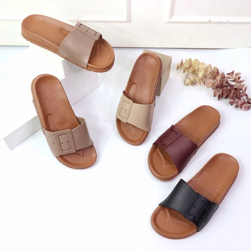 (ZENIX) SANDAL SLOP WANITA GESPER / BOLONI / SLOP WANITA