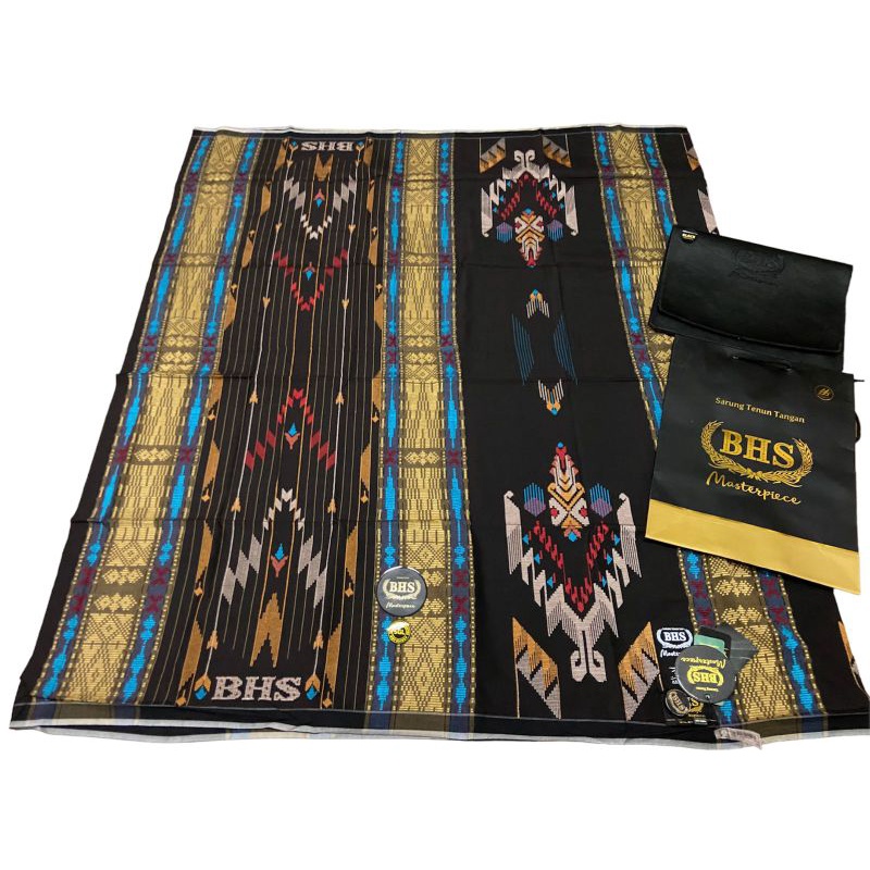 Sarung BHS SGL Masterpiece Gold Quality Sutra Spunsilk Songket Gunung Lampion New Original Behaestex