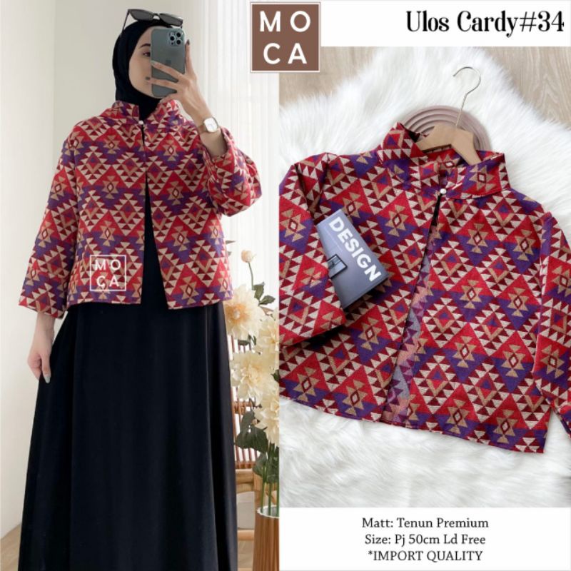 OUTER CARDIGAN TENUN ULOS BY MOCA