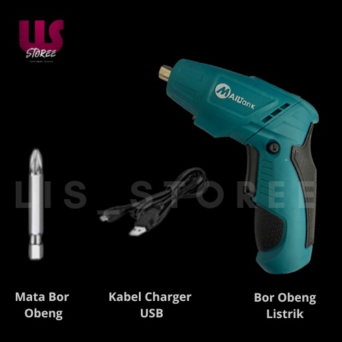 Obeng Listrik Mailtank sh-370 Bor Obeng Elektrik Screwdriver Cordless