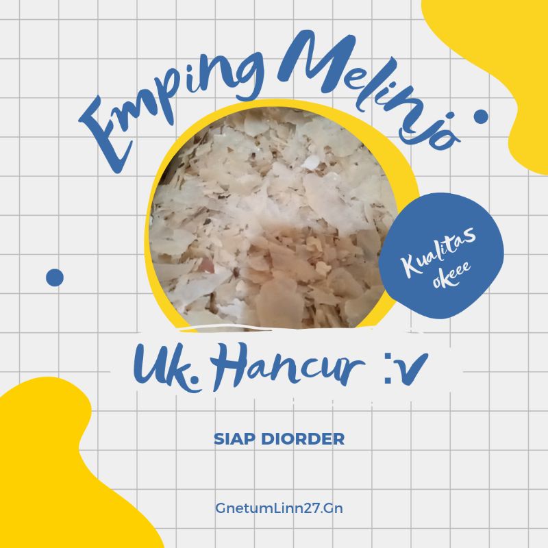 

Emping melinjo Kebumen murah meriah 500 gr