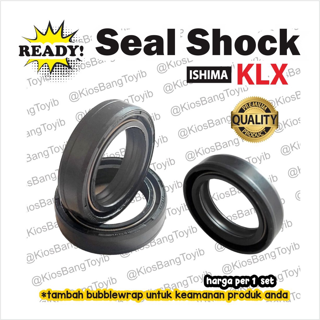 (2pc) Seal Sil Shock Skok Depan Set KLX 150 Ninja R RR 33x46x11 (ISH)