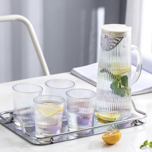

Dijual Luxury Nordic Water Jug Pitcher Glass 1.2L / Teko Air Kaca Mewah Impor - Putih Murah