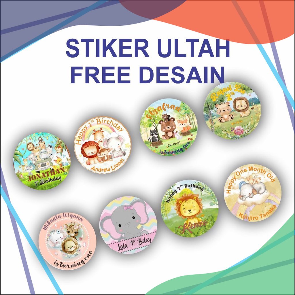 

STIKER BULAT GOODYBAG ULANG TAHUN Labelle Jaya