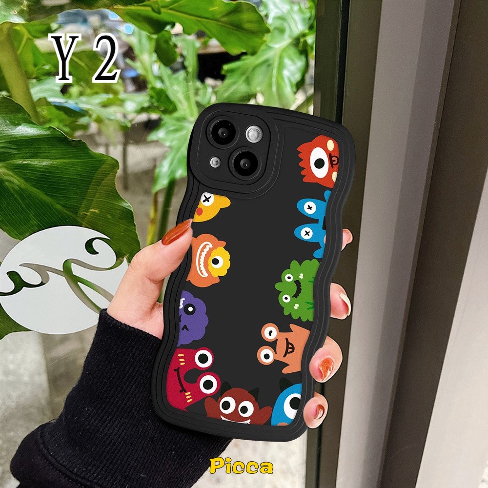 REALME Soft Case Motif Kartun Monster C25 C35 C21Y C25Y C15 C30 C33 8i 8 8pro 9 9i 5 6i 5i 9pro + 7 7i C12 C11 C25s C20 C11 C21A C2011 C3