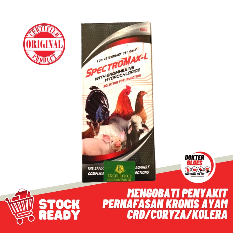 Obat Ayam Phillipines SPECTROMAX-L (10ml) Obat Anti Bakteri Anti Infeksi Pengganti L-SPEC