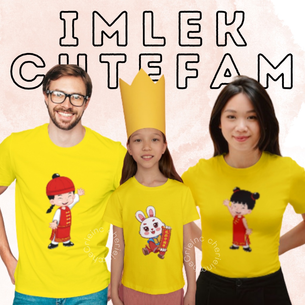 CHERIEINC - BAJU IMLEK KELUARGA 2023/ BAJU CHINESE NEW YEAR / BAJU IMLEK COUPLE FAMILY