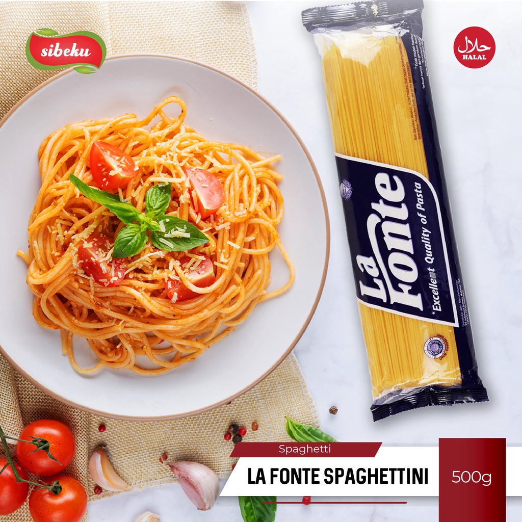 Spaghetti Lafonte Halal 500 gram - Sibeku