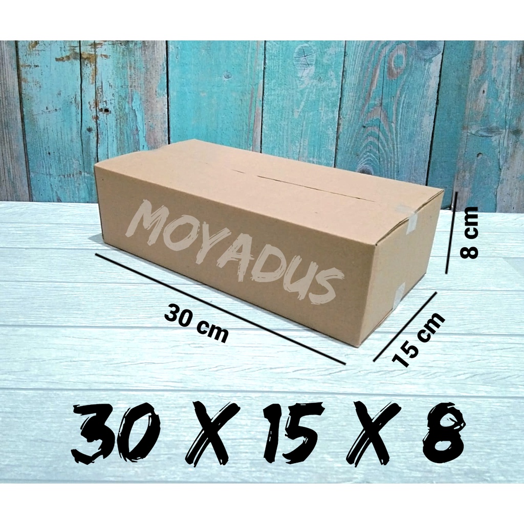 

kardus/karton/box uk. 30x15x8 cm SINGLEWALL POLOS