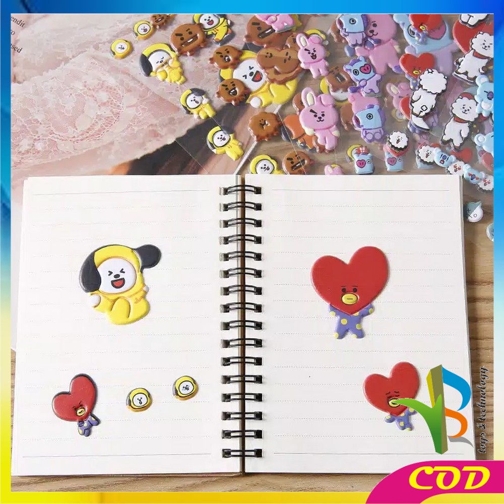 RB-C2 Stiker Bubble Kartun 3D Sticker untuk Handphone / Laptop / Dekorasi