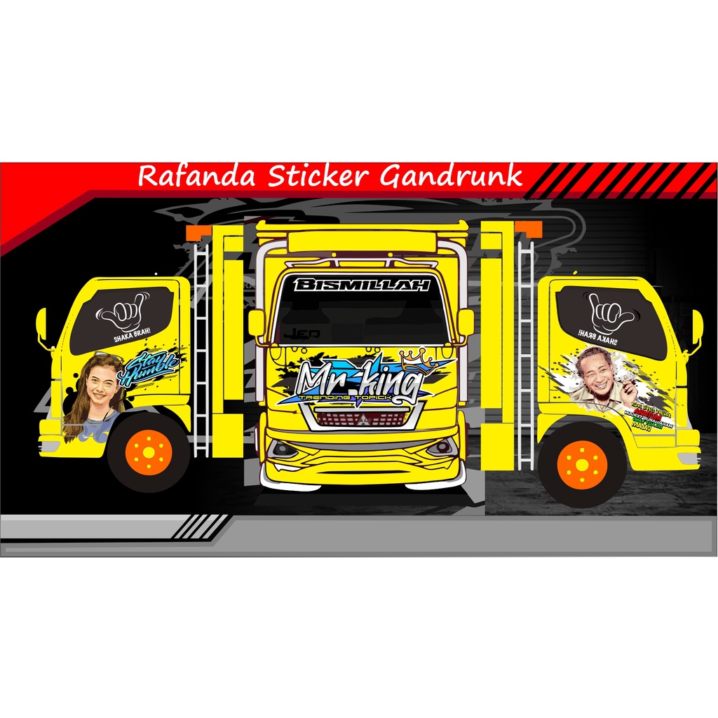 decal kabin canter dutro hino dll