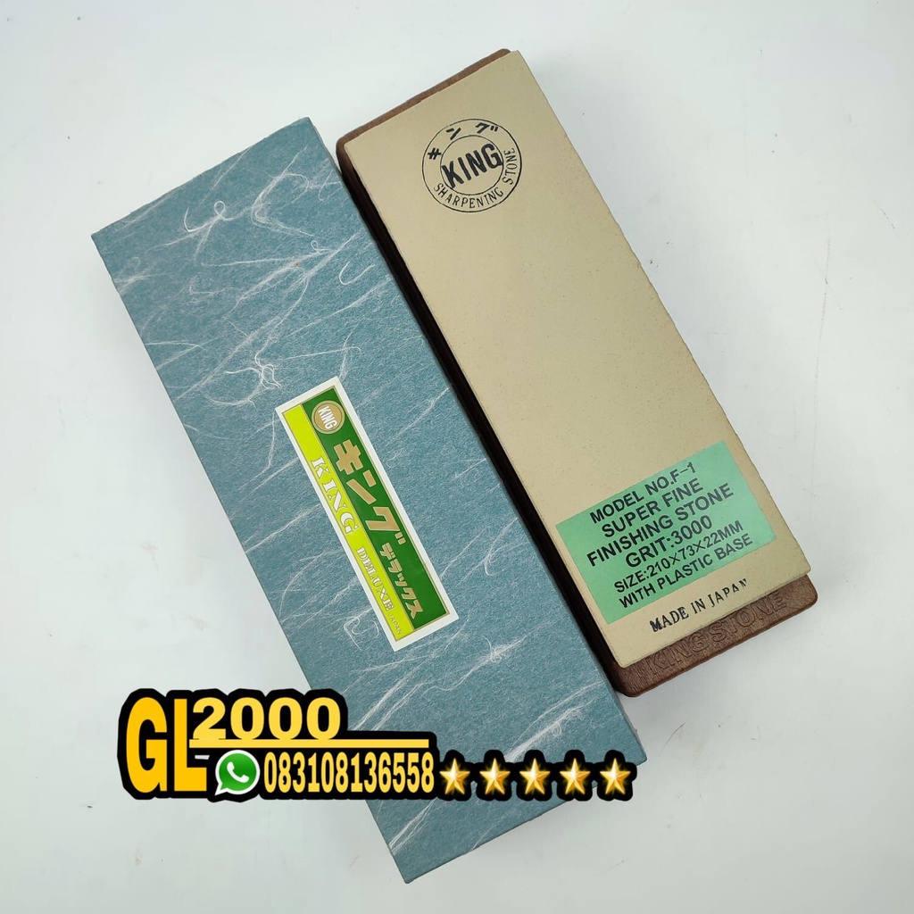 BATU ASAH KING GRIT 3000 ASAHAN KING SUPER FINE FINISHING STONE GRIT 3000 ORIGINAL JAPAN