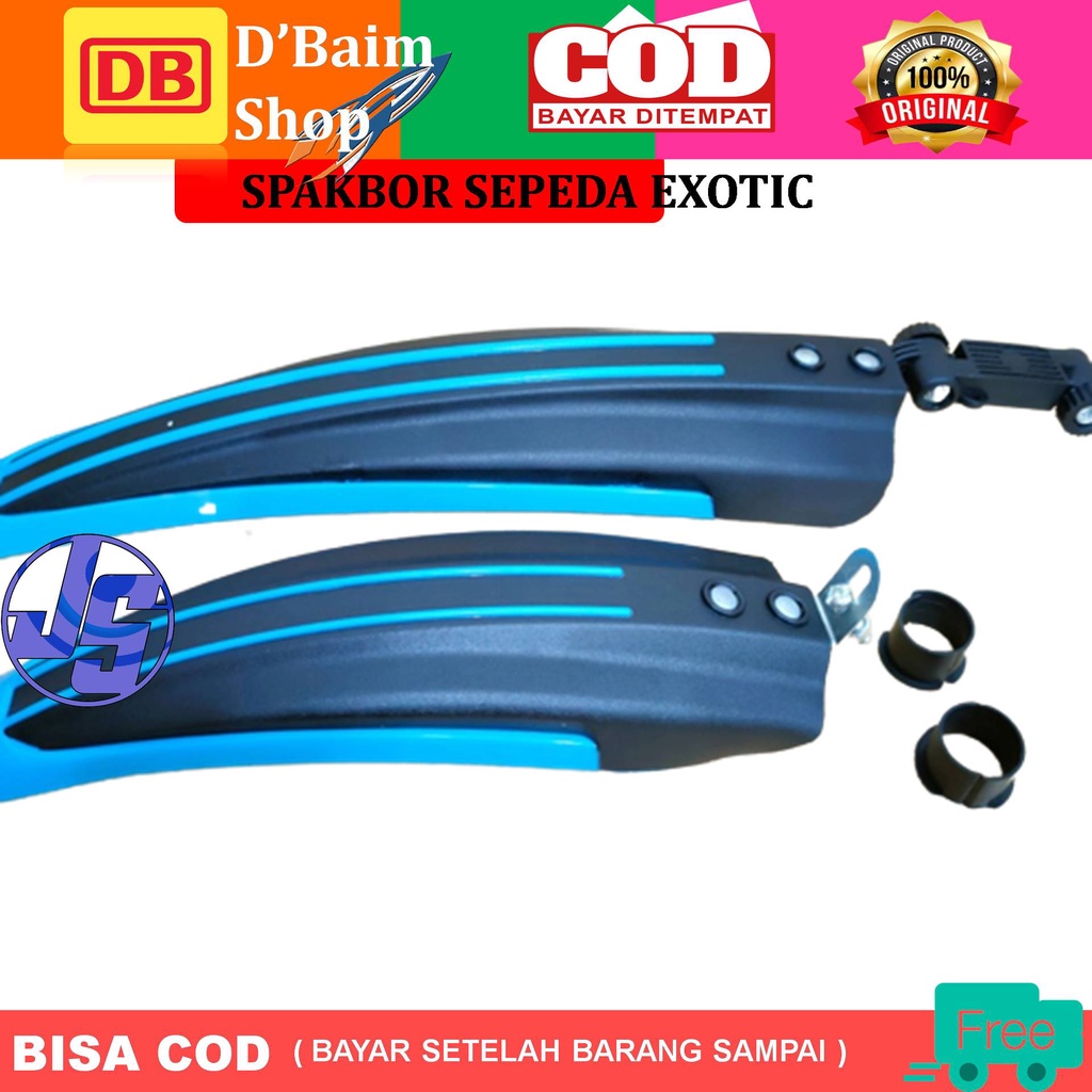Fender spakbor Mudguard sepeda BMX, MTB Merek Exotic