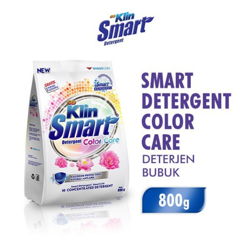 So Klin Softergent Detergen Bubuk Kemasan Purple Lavender, Sakura Strawberry, dan So Klin Smart 770gr