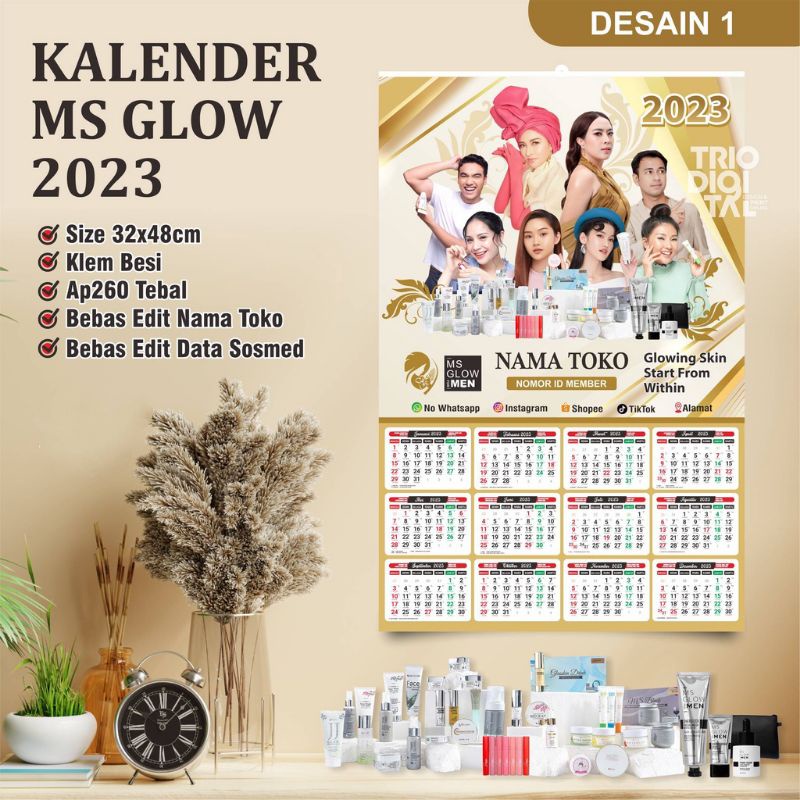 

KALENDER MS GLOW CUSTOM MURAH 2023