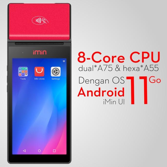 Mobile POS Android 11 Mesin Kasir portable iMin M2 Pro 2GB/16GB NFC