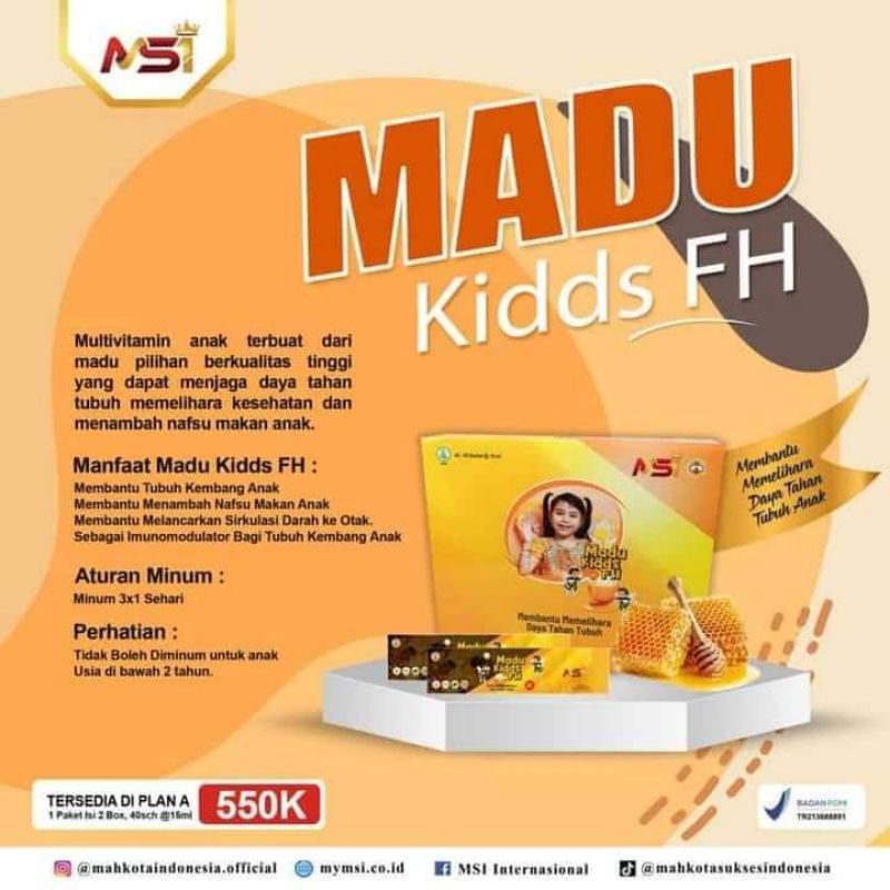 Madu kids fh ( vitamin anak )