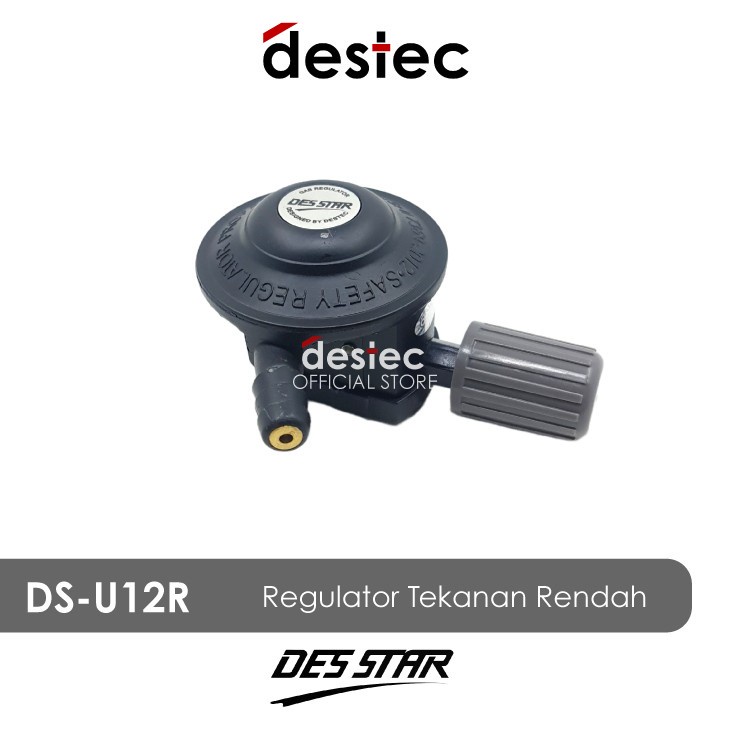 Regulator Gas DES STAR DS-U12RM &amp; DS-U12R DESTAR Tekanan Rendah dengan Indikator Meter DES STAR